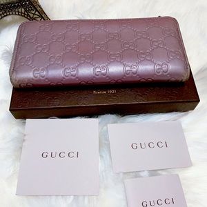 Gucci Purple Long Wallet
